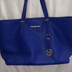 Michael Kors Bright Blue Laptop Carrying Purse